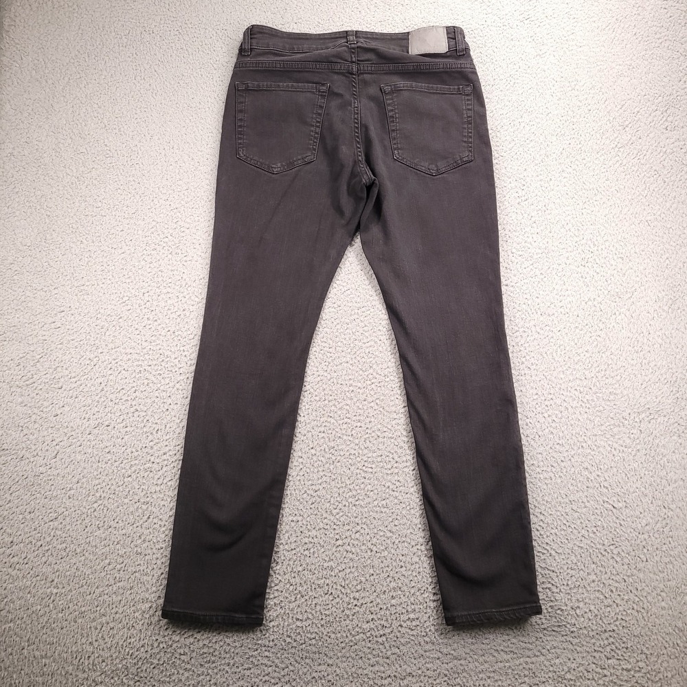 6397 Jeans Size 27 Faded Black Mini Skinny Relaxed Fit Italy Denim 29x28